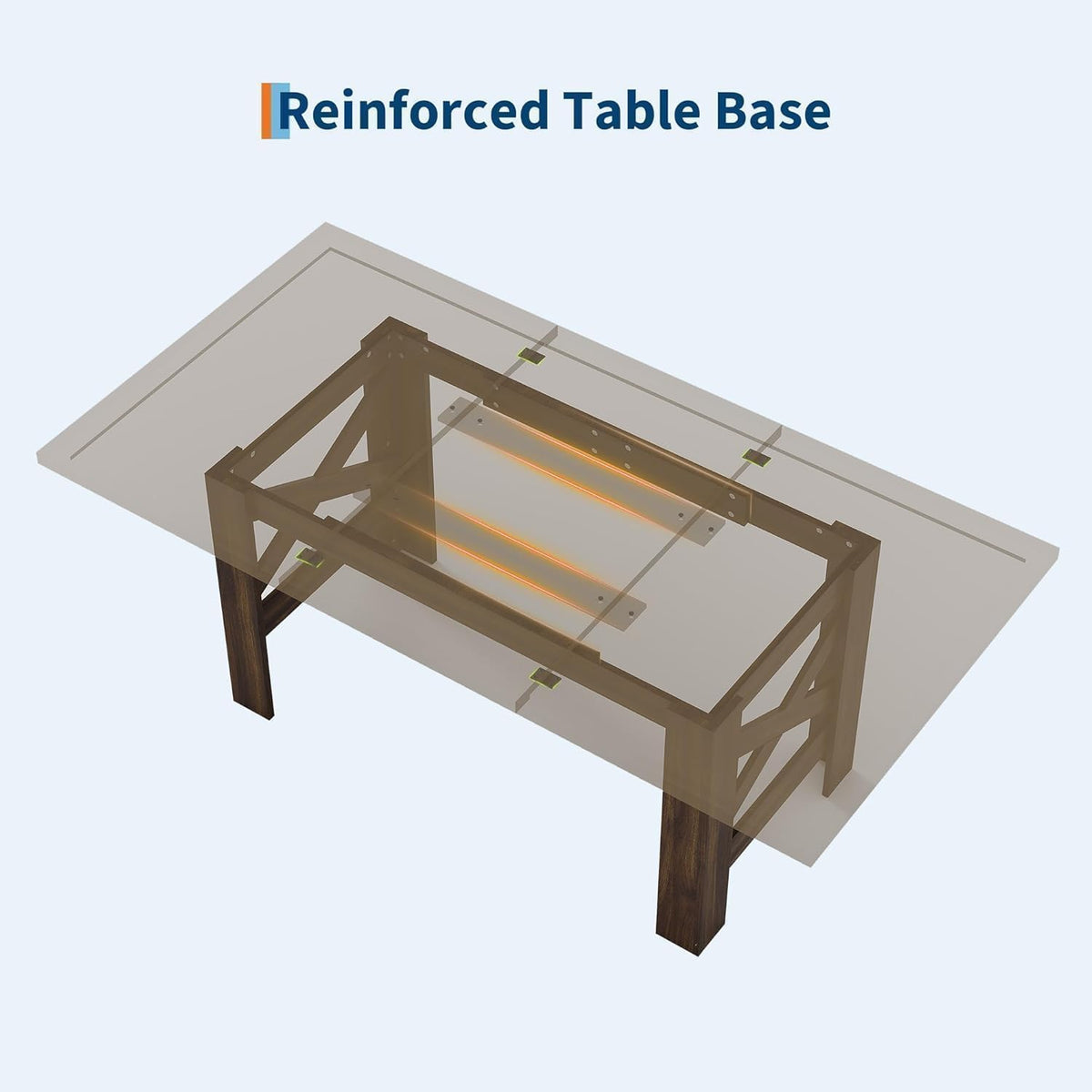 Rustic Farmhouse Large Dining Table