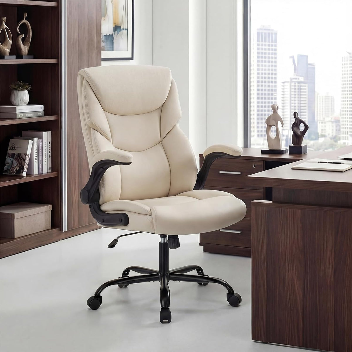 PU Leather Ergonomic Office Desk Chair