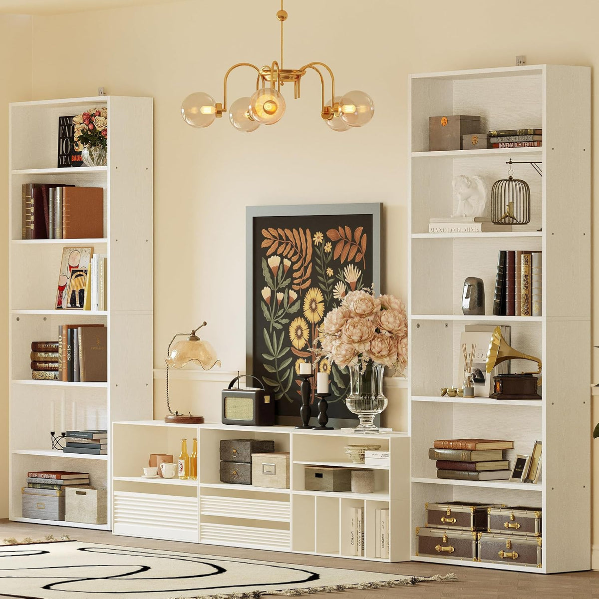 6‑Tier Tall Display Storage Bookcase