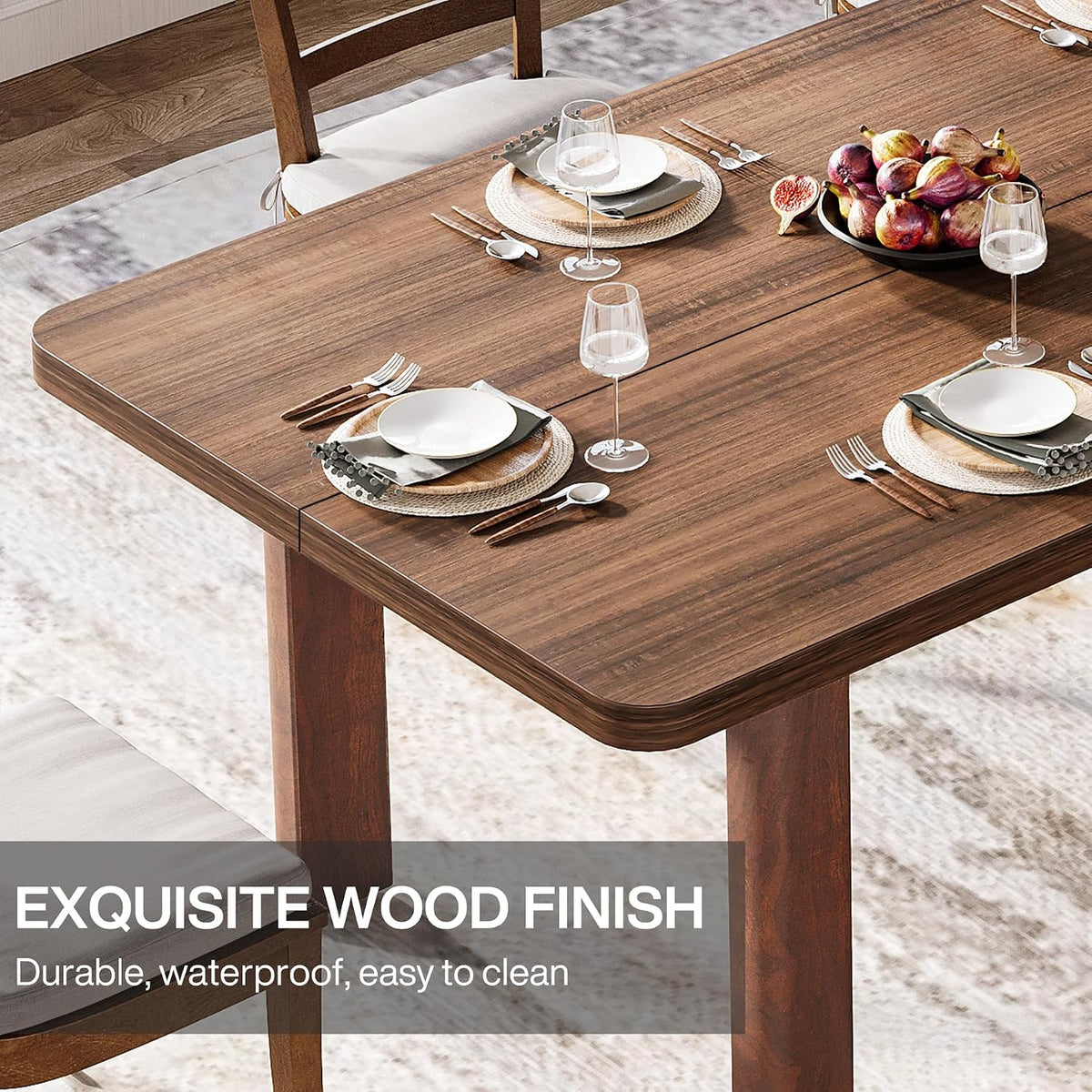 Farmhouse Solid Wood Dining Table