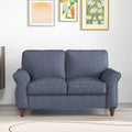 Blue 2‑Seater Comfy Living Room Loveseat
