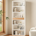 White 7‑Tier Tall Drawer Storage Bookcase