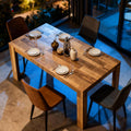 Farmhouse Wood Rectangular Dining Table