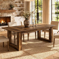 Rustic Brown Farmhouse Dining Table