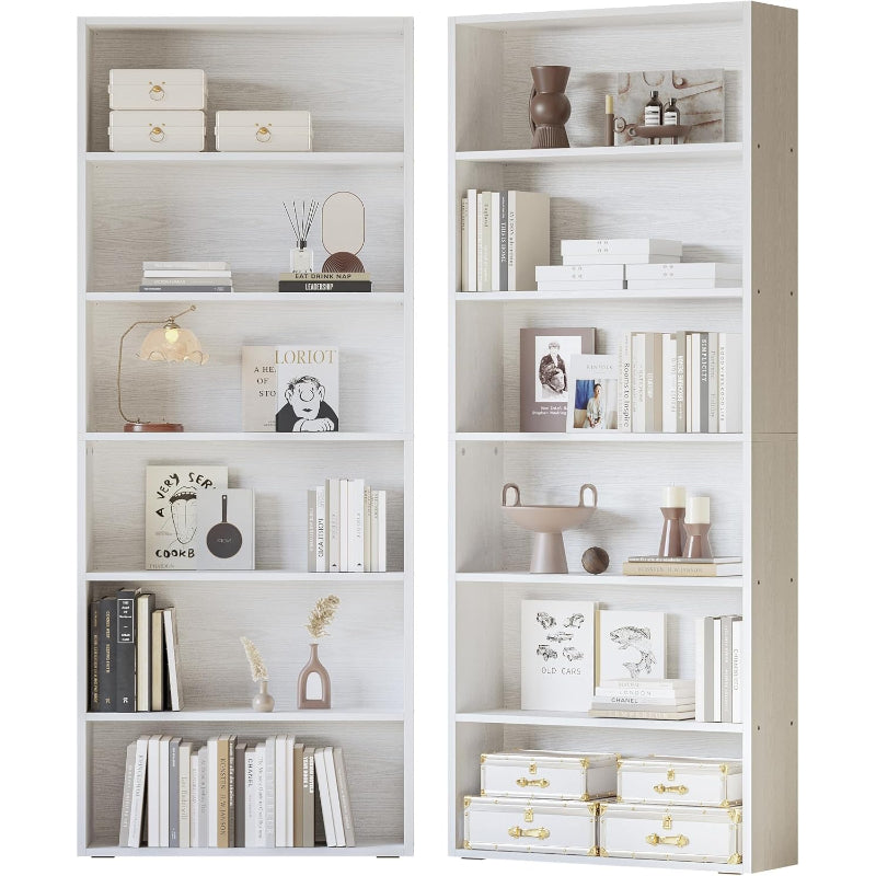 6‑Tier Tall Display Storage Bookcase
