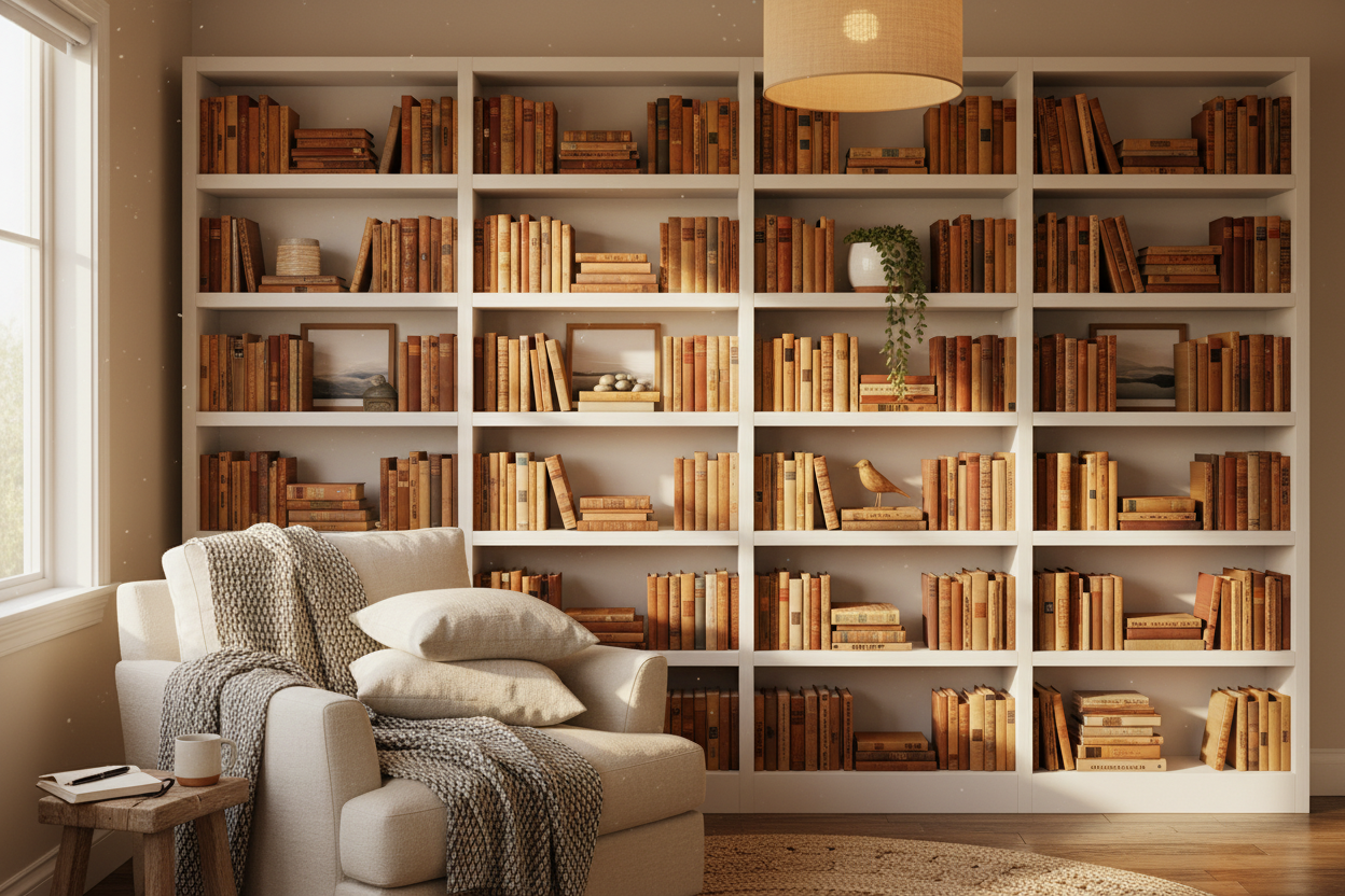 White Bookshelf